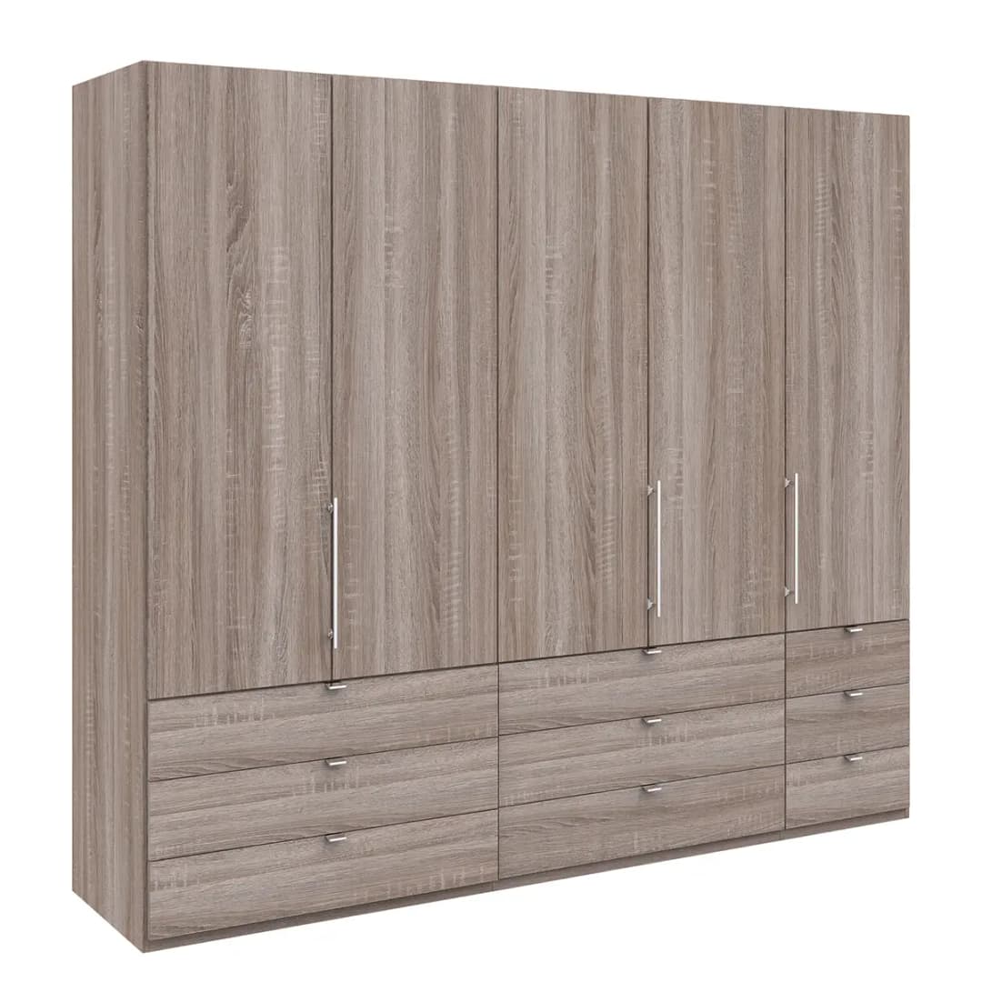 Falttürenschrank II 250 x 216cm | Braun