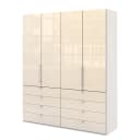 Falttürenschrank II | Weiß