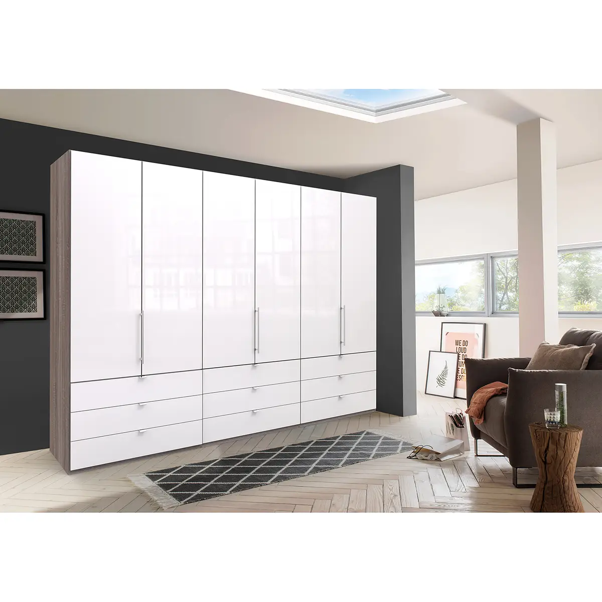 Falttürenschrank II | Braun