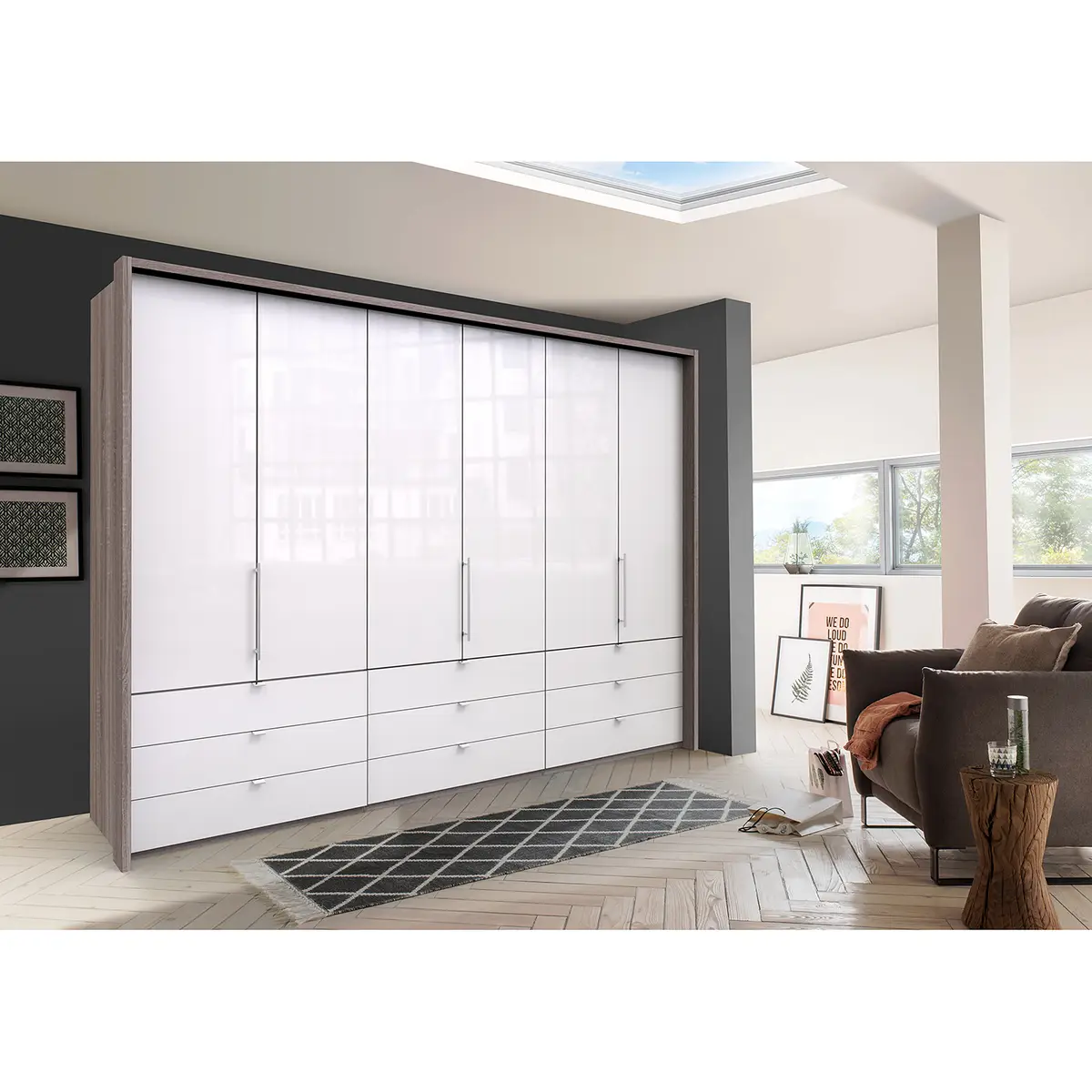 Falttürenschrank II | Braun