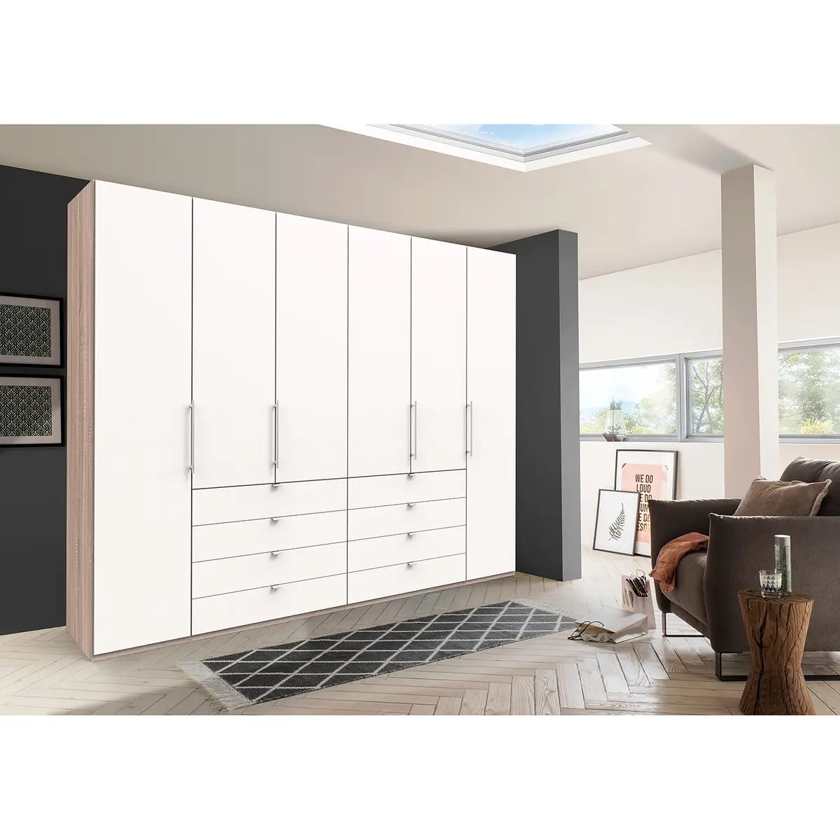 Falttürenschrank IV | Braun