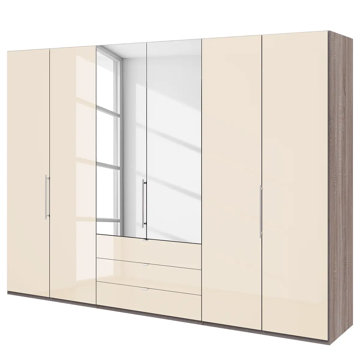 Falttürenschrank III | Braun
