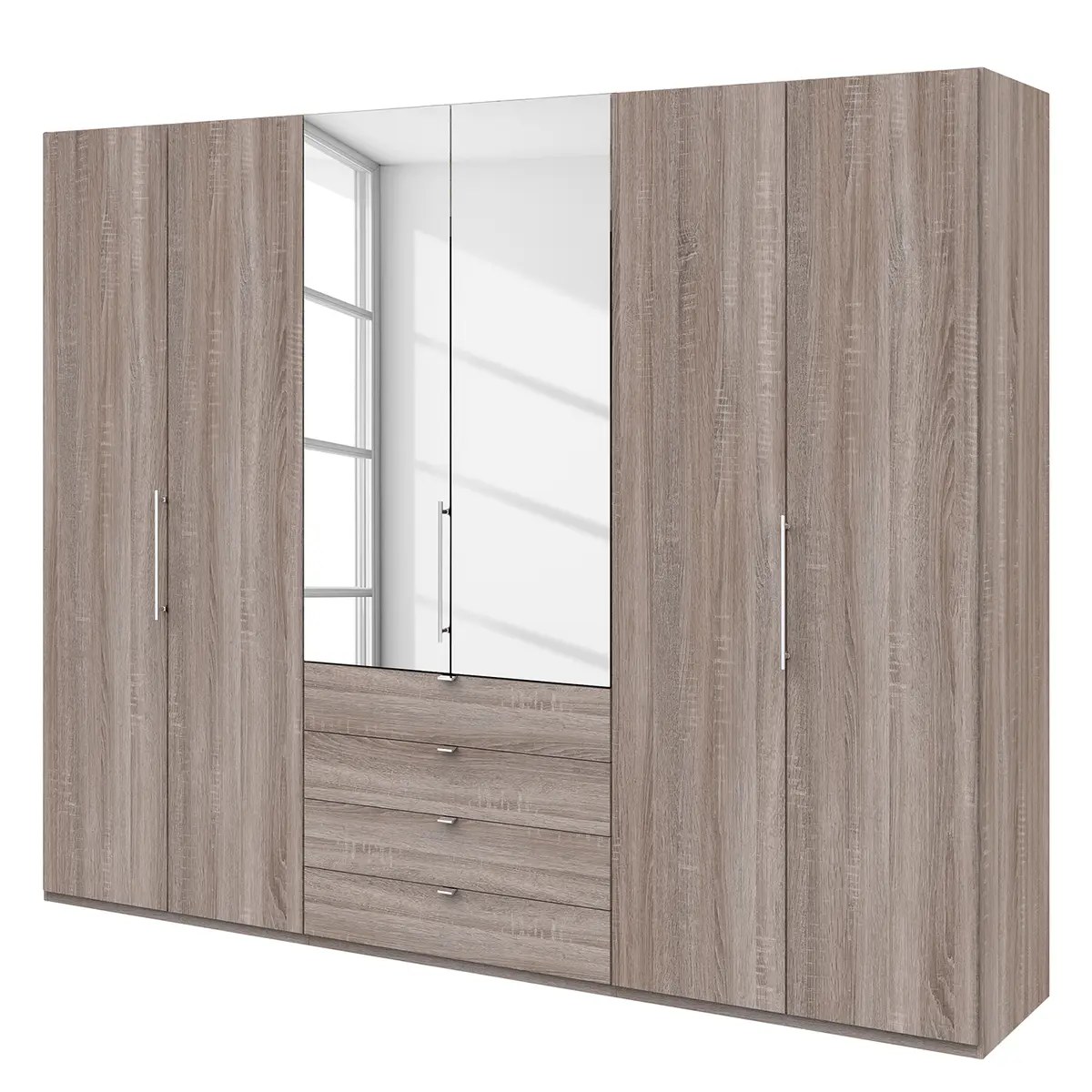 Falttürenschrank III 236cm | Braun