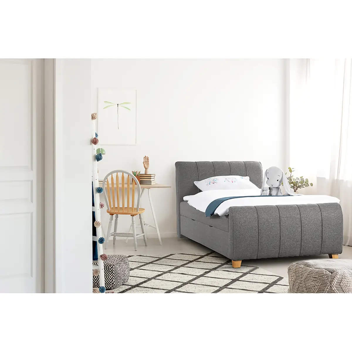 Boxbett Noble County | Grau