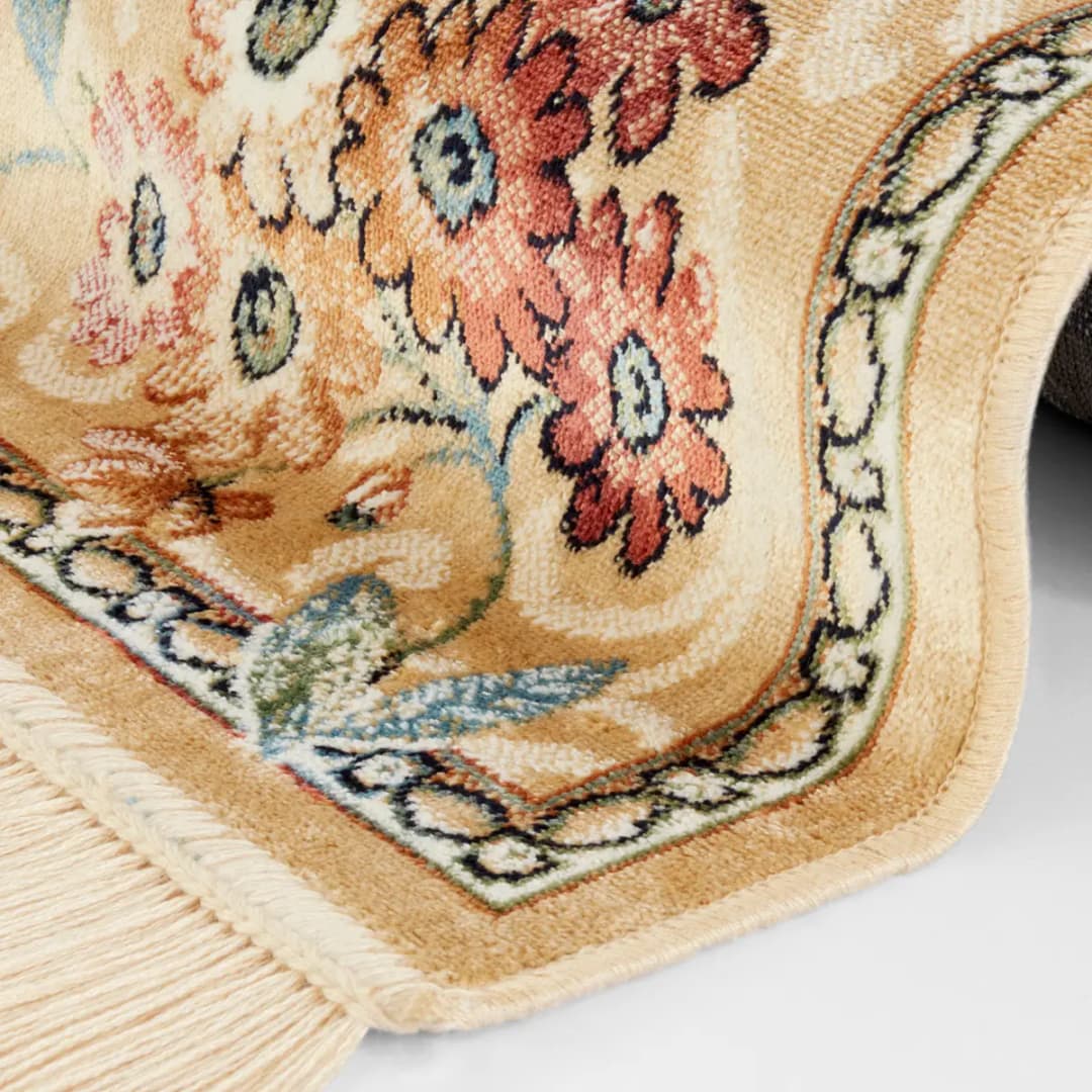 Kurzflorteppich Oriental Flowers Beige/Beige 195 x 300cm