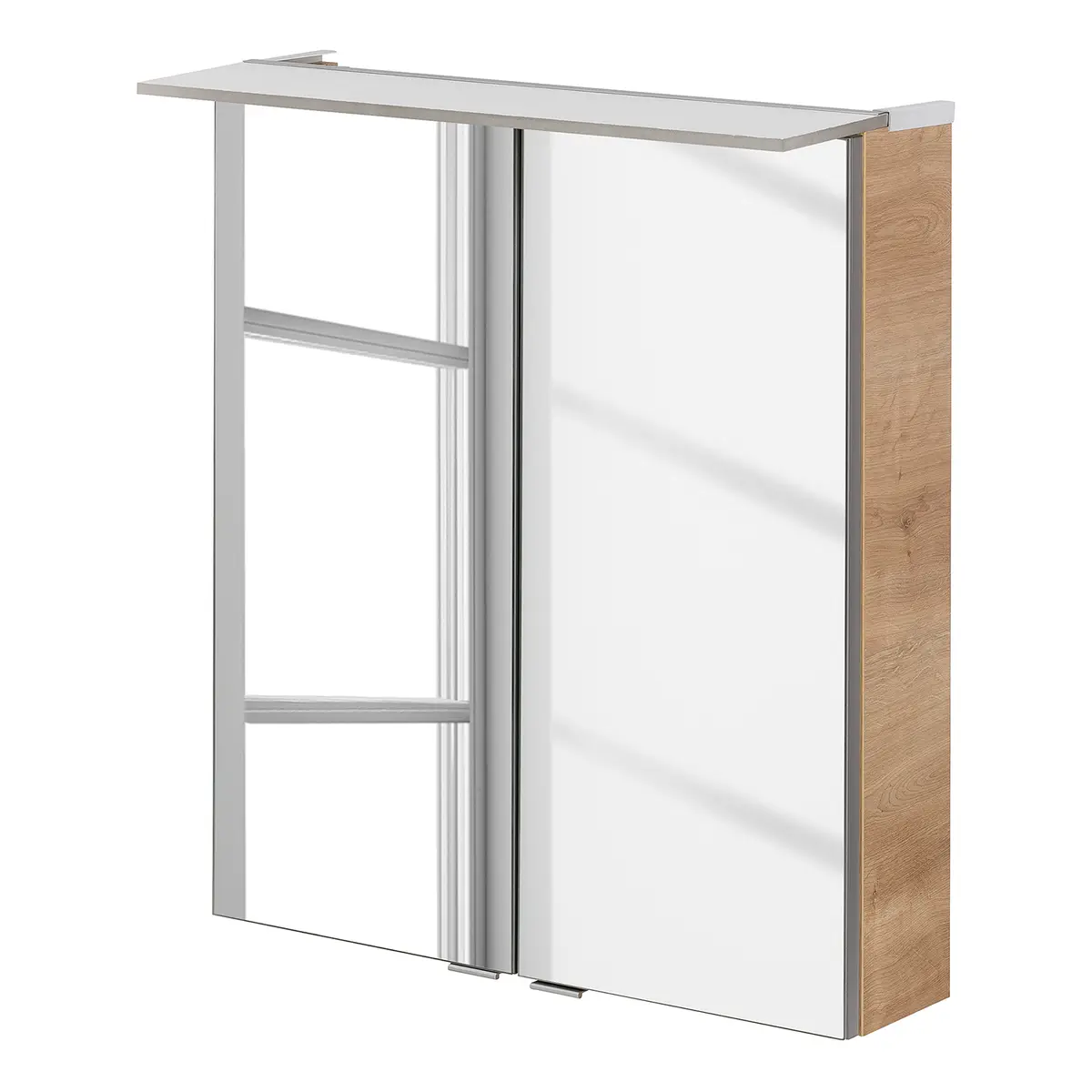 Spiegelschrank Perfekt 60cm | Braun