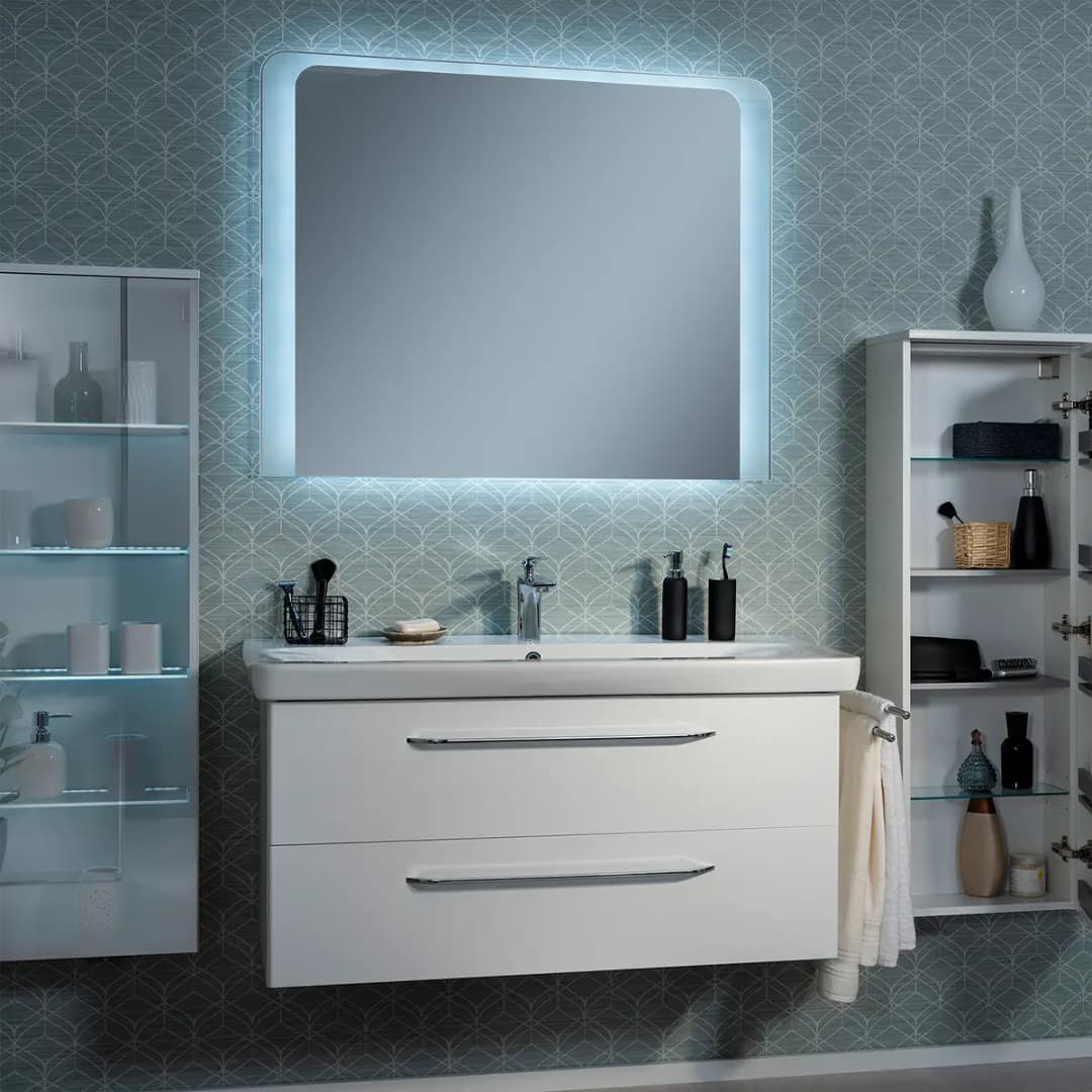Spiegel Milano 100cm Silber | Silber
