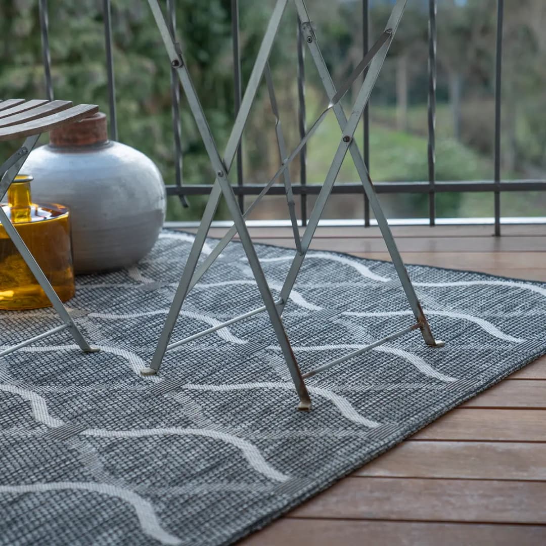 Outdoorteppich my Nordic Grau | Grau