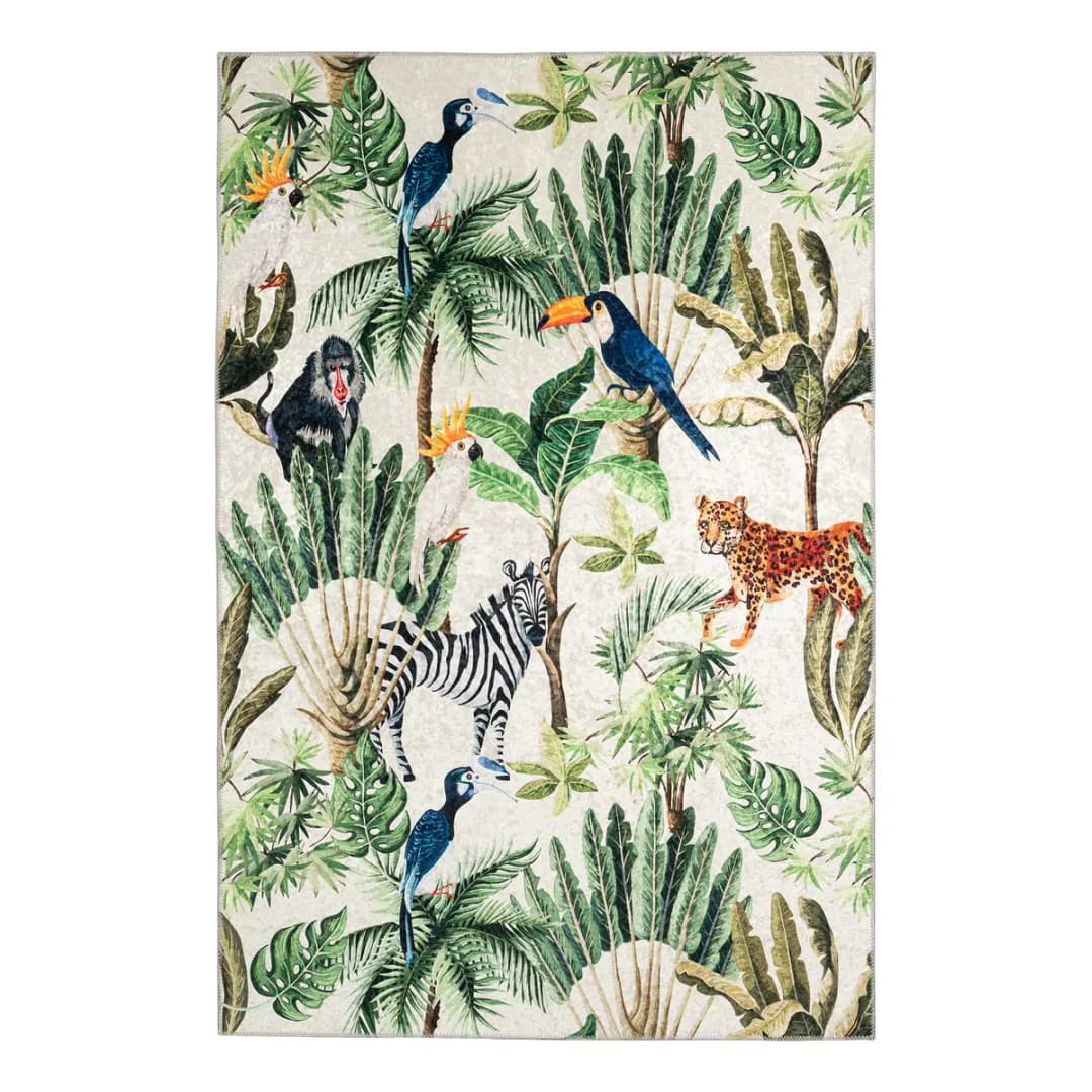 Kurzflorteppich Exotic IV Multicolor | Mehrfarbig