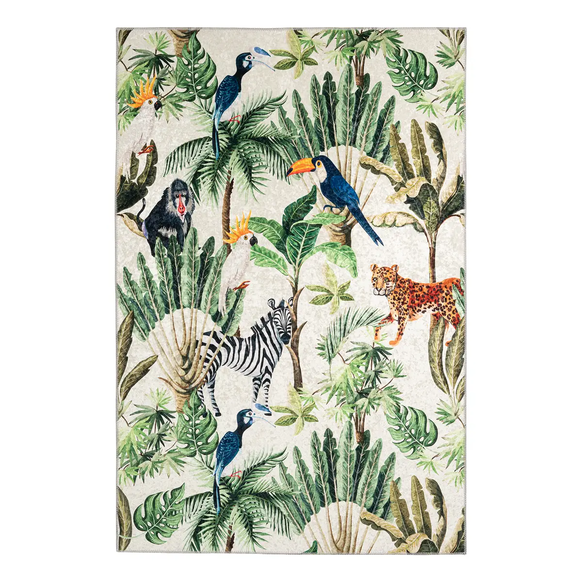 Kurzflorteppich Exotic IV Multicolor | Mehrfarbig