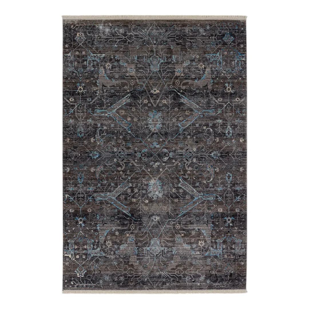 Teppich Mystik III Grau 200 x 285cm Webstoff | Grau