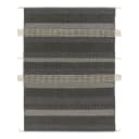 Teppich Botana III Grau/Dunkelgrau 140 x 200cm Wolle | Grau