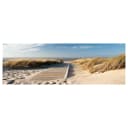 Wandbild Wilder Strand | Blau