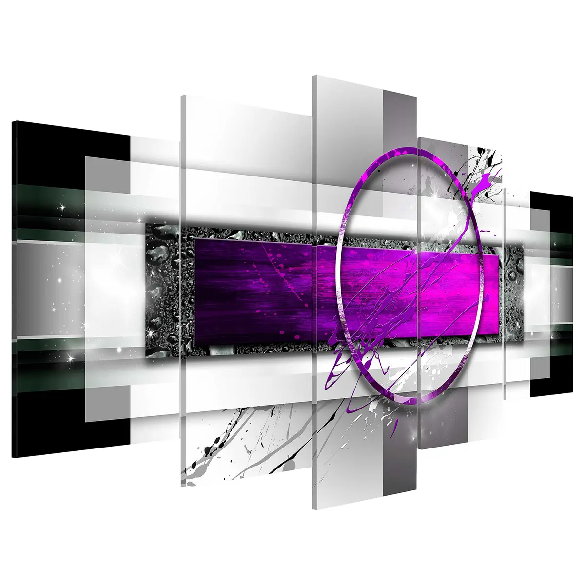 Acrylglasbild Violet Rim | Beige