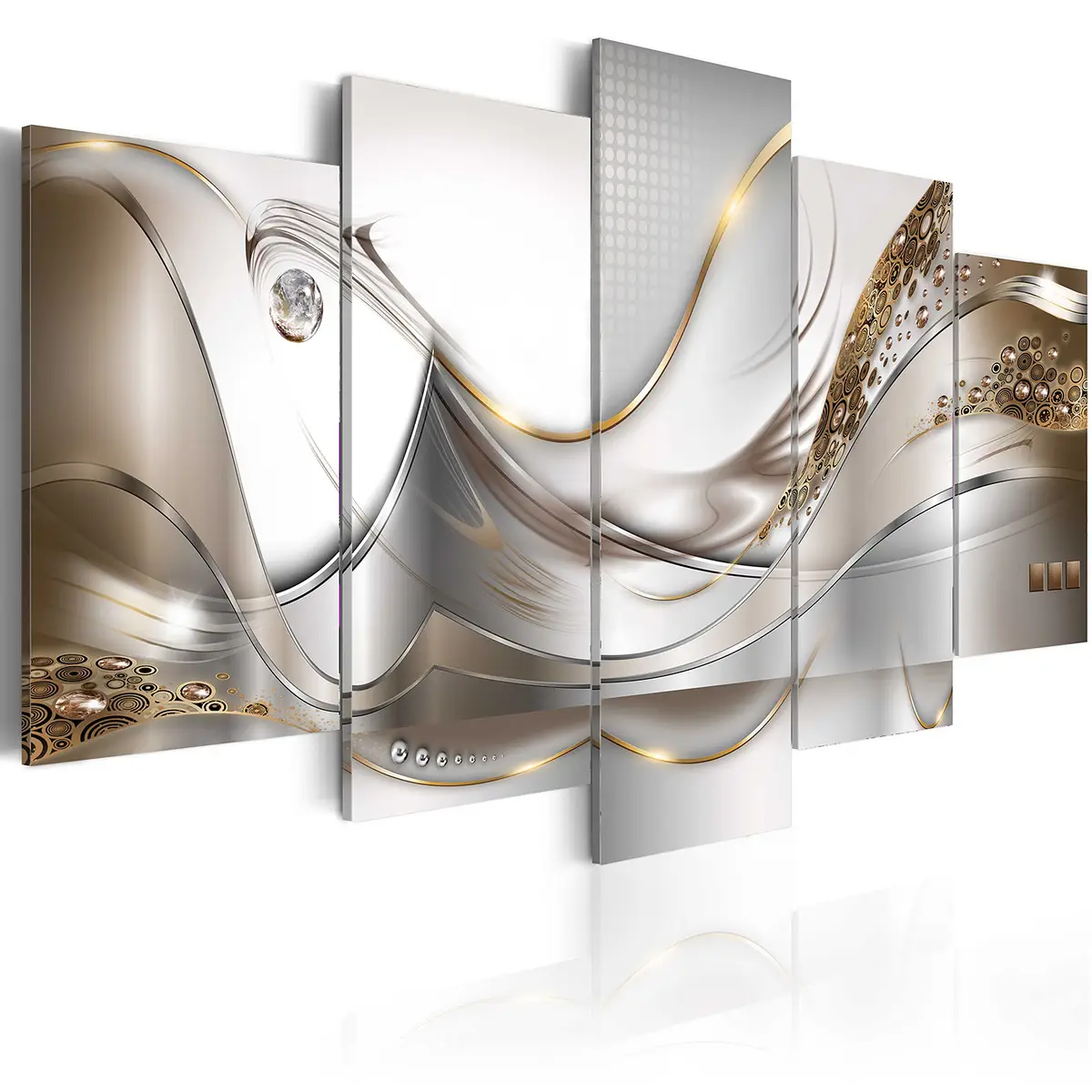 Wandbild Golden Flight | Braun