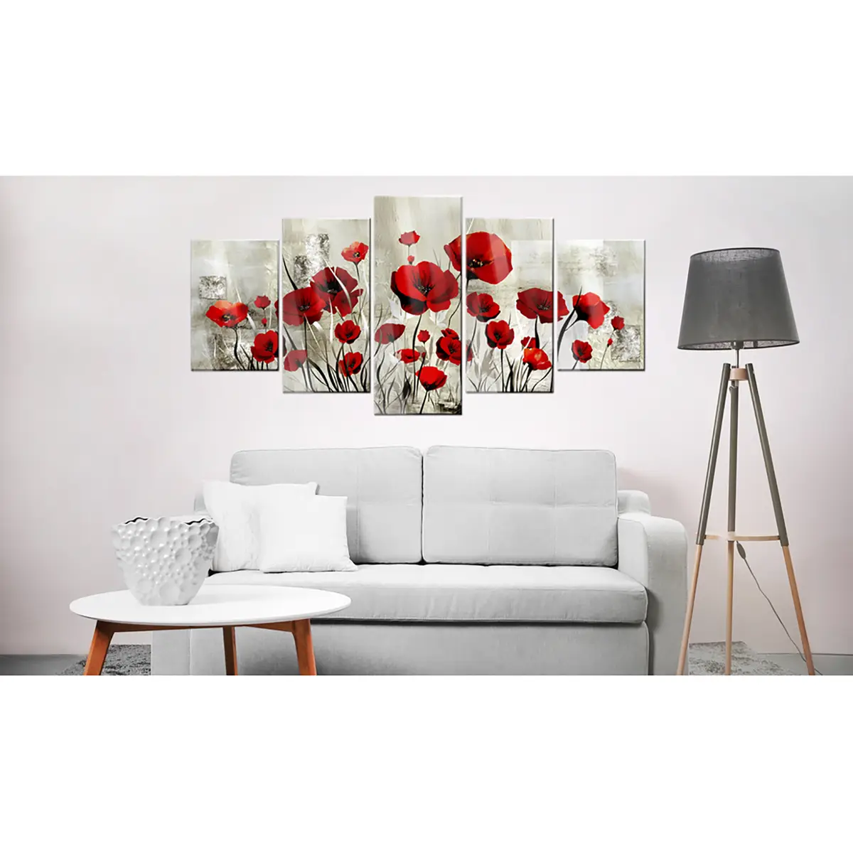 Acrylglasbild Scarlet Cloud | Rot