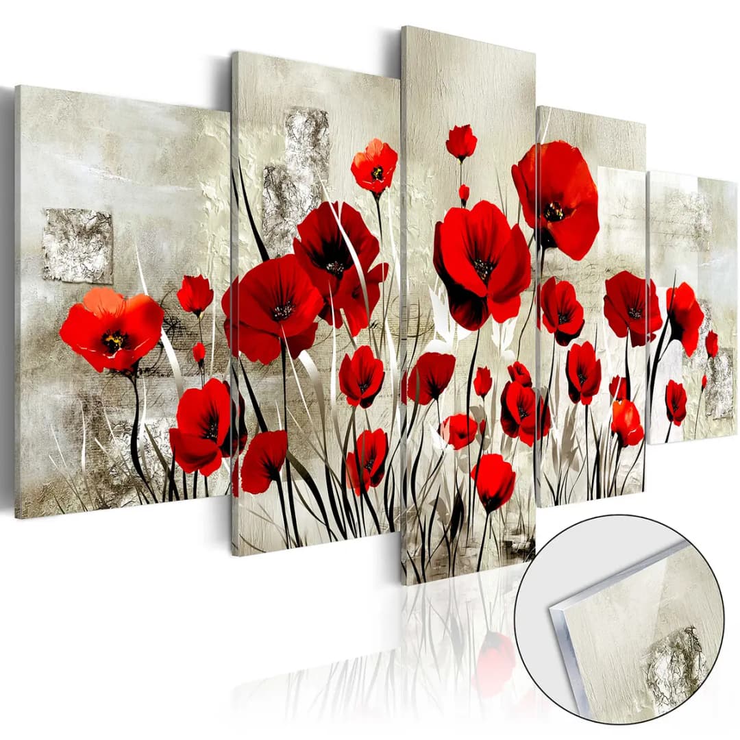 Acrylglasbild Scarlet Cloud | Rot