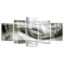 Acrylglasbild The Wave of Green Glow | Grün