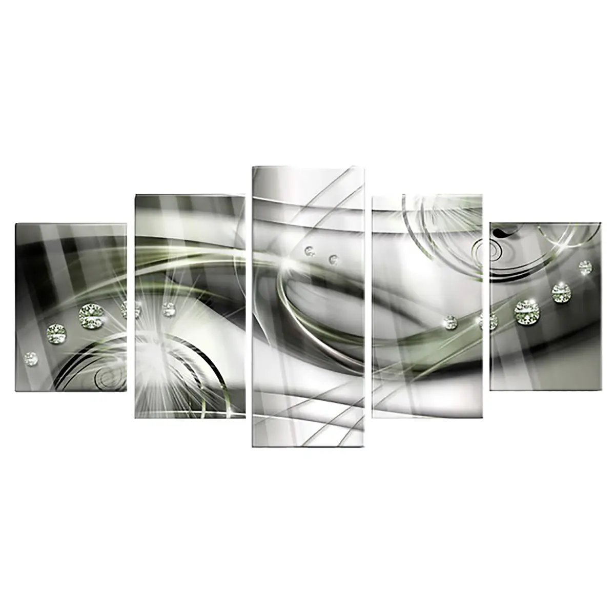 Acrylglasbild The Wave of Green Glow | Grün