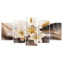 Acrylglasbild Shiny Lily | Braun