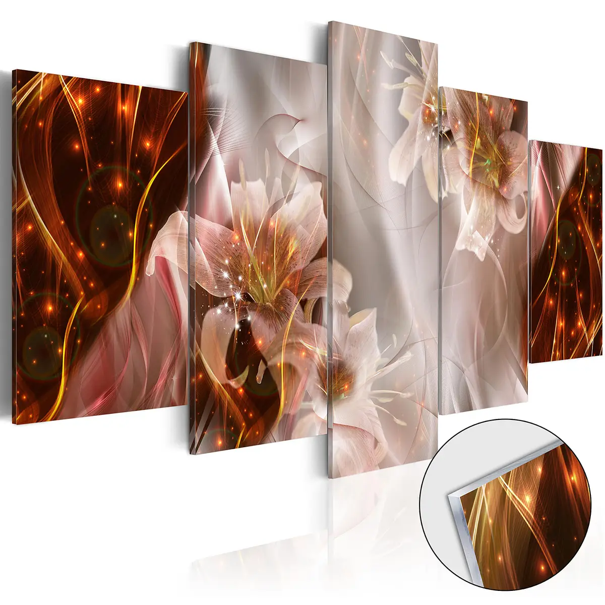 Acrylglasbild Stellar Storm | Braun