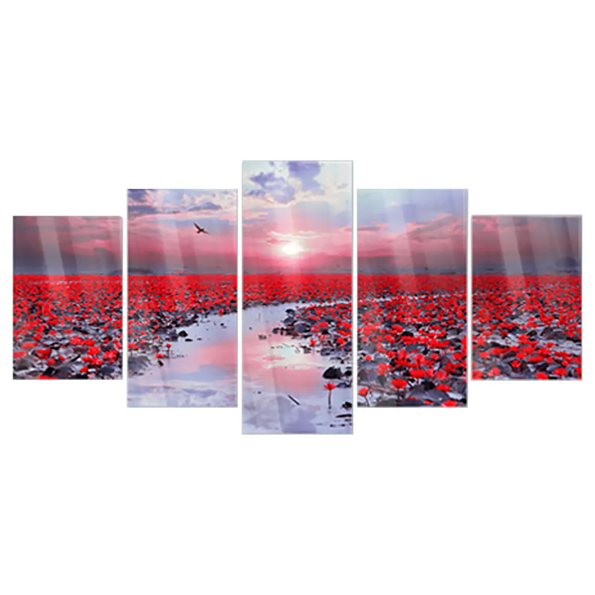 Acrylglasbild The River of Love | Beige