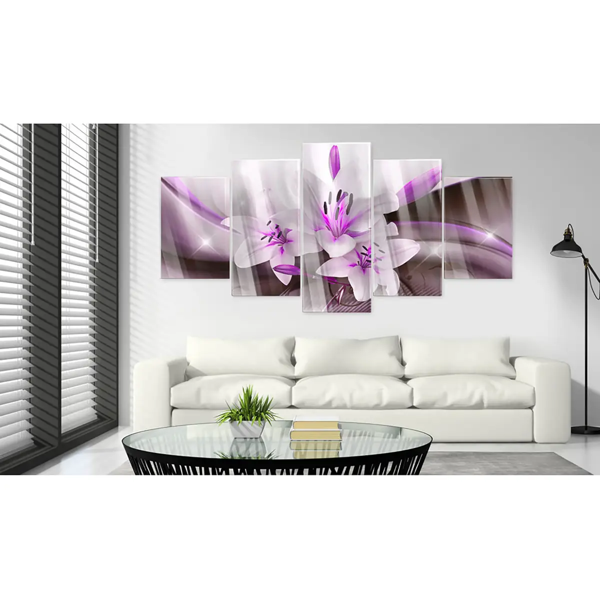 Acrylglasbild Violet Desert Lily | Lila