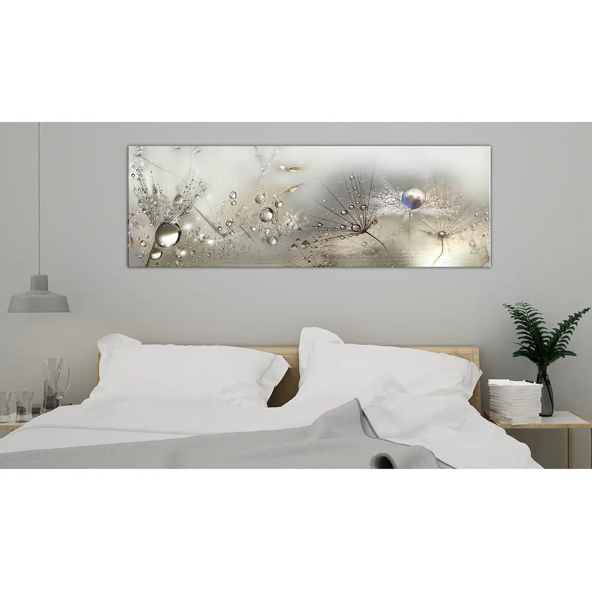 Wandbild Morning Song | Grau
