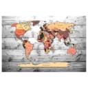 Korkbild Direction World | Grau