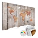 Korkbild Wooden Stories | Braun