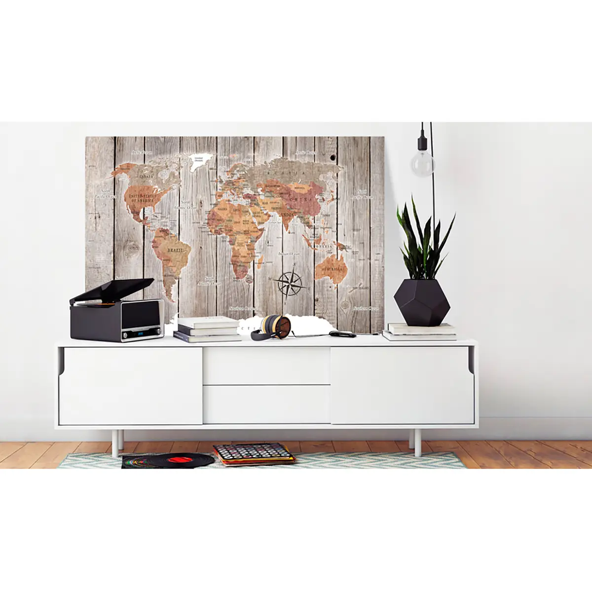 Korkbild Wooden Stories | Braun