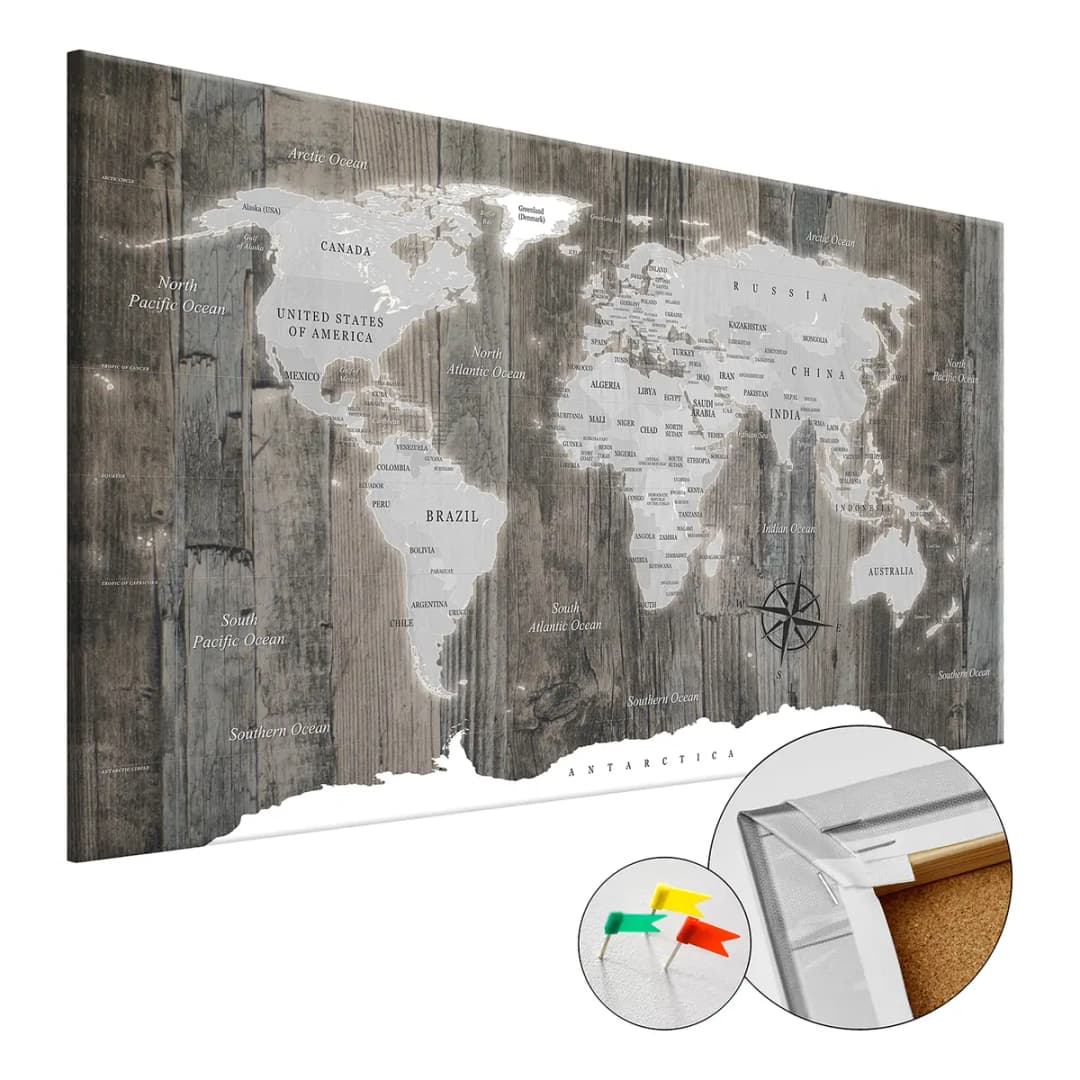 Korkbild World of Wood Kork Braun 120 x 80cm | Braun
