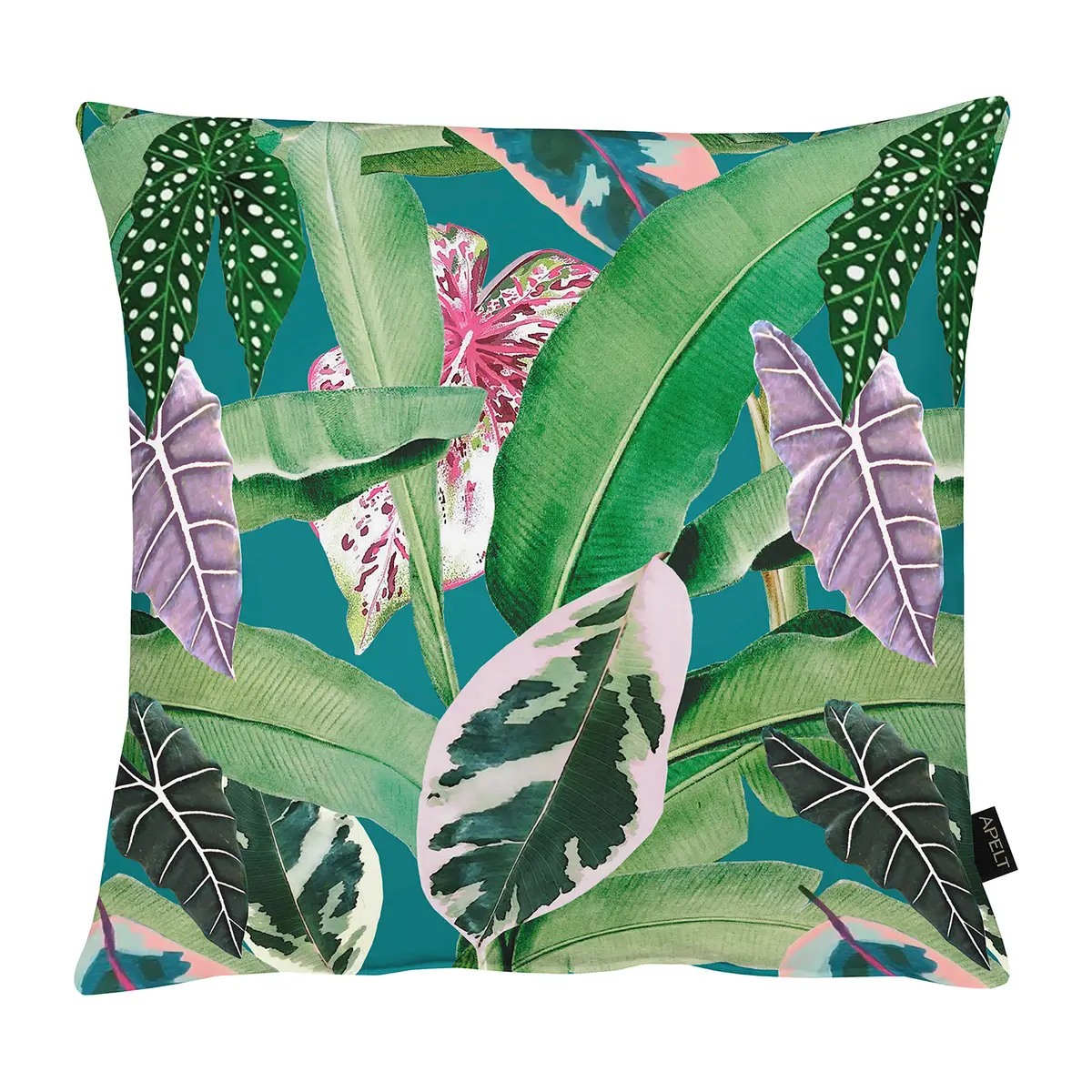 Dekokissen Tropica Beige 48 x 48cm Baumwollstoff | Beige
