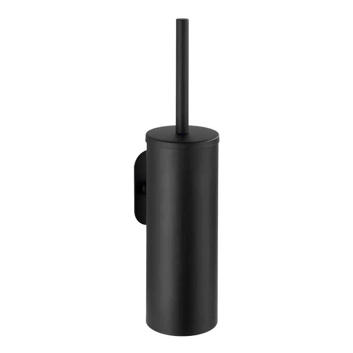 WC-Bürste Edelstahl rostfrei, lackiert Schwarz/Schwarz 9 x 39