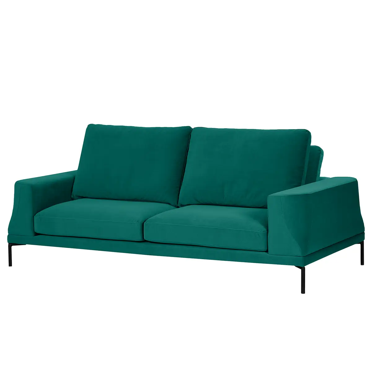Sofa 3-Sitzer Grün Samt Vaia | Grün