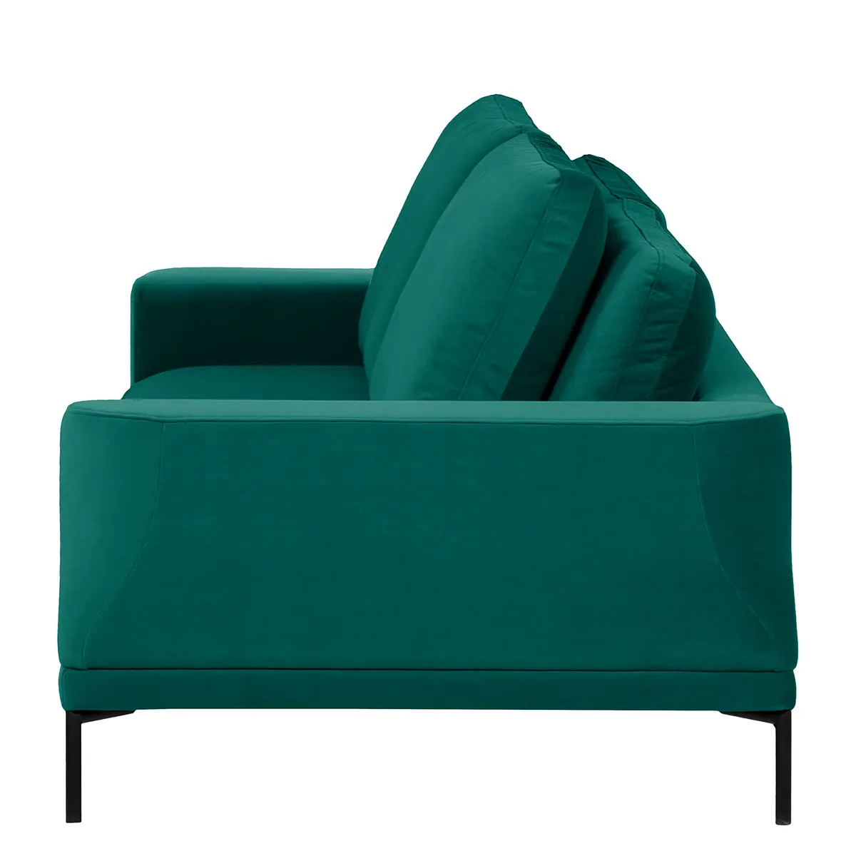 Sofa 3-Sitzer Grün Samt Vaia | Grün