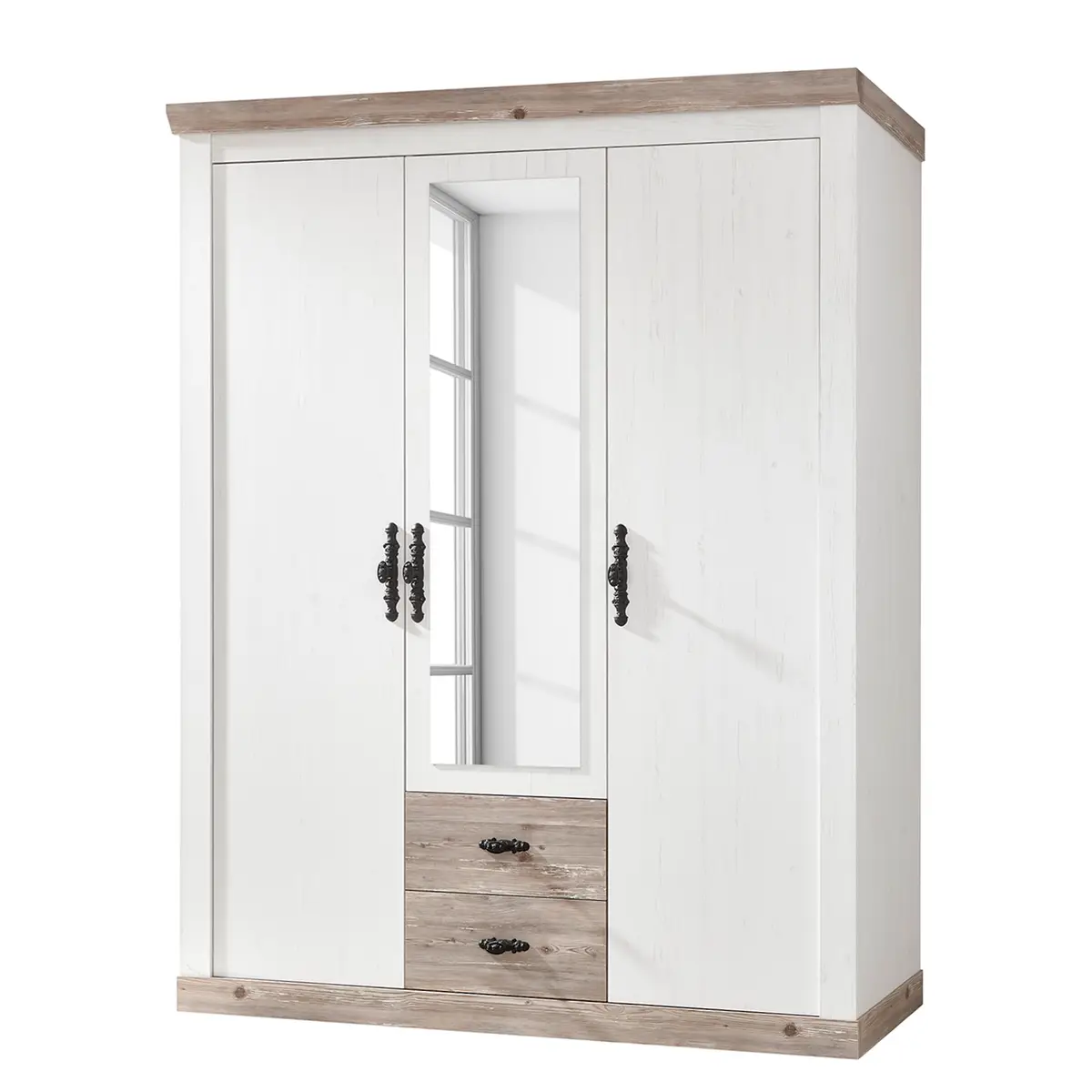 Drehtürenschrank Venelles | Weiß