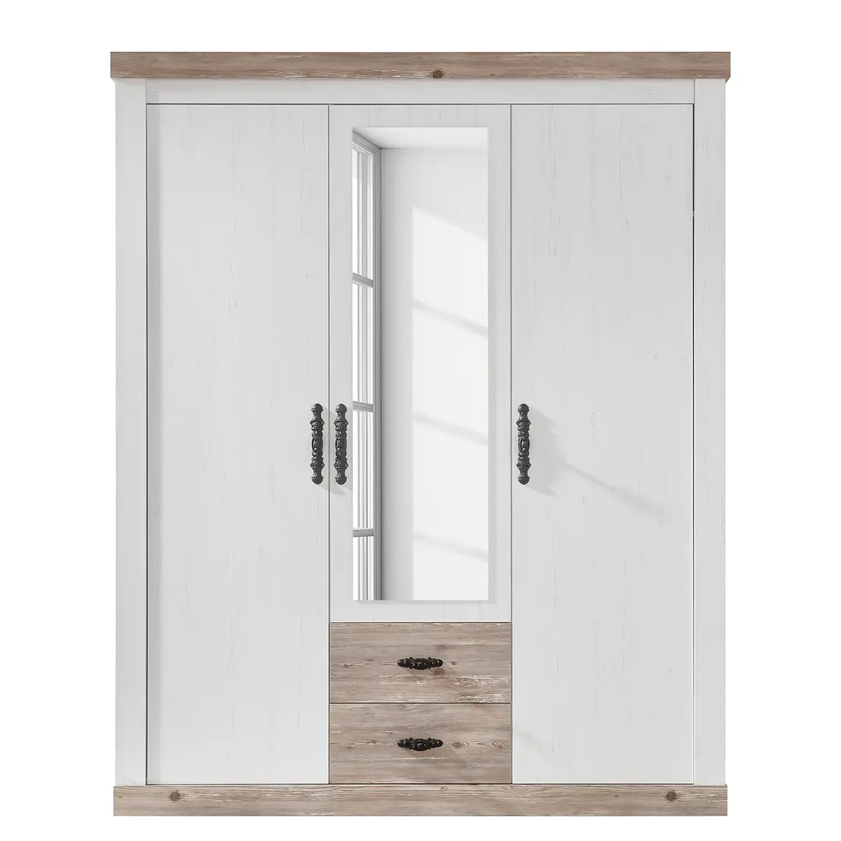 Drehtürenschrank Venelles | Weiß