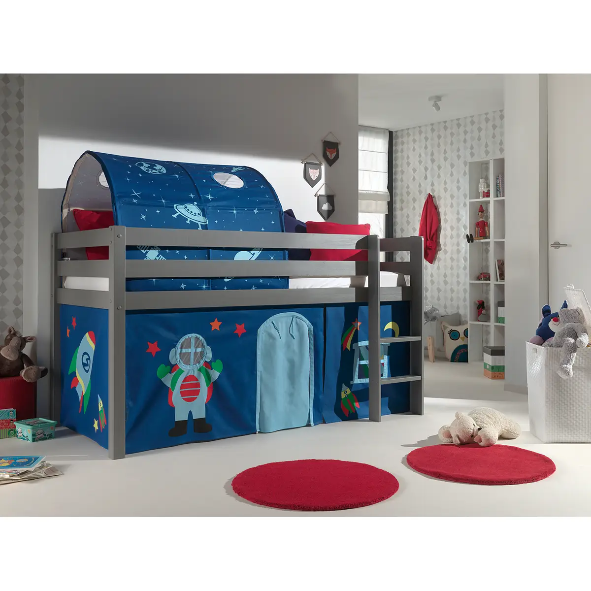 Spielbett Astro | Grau