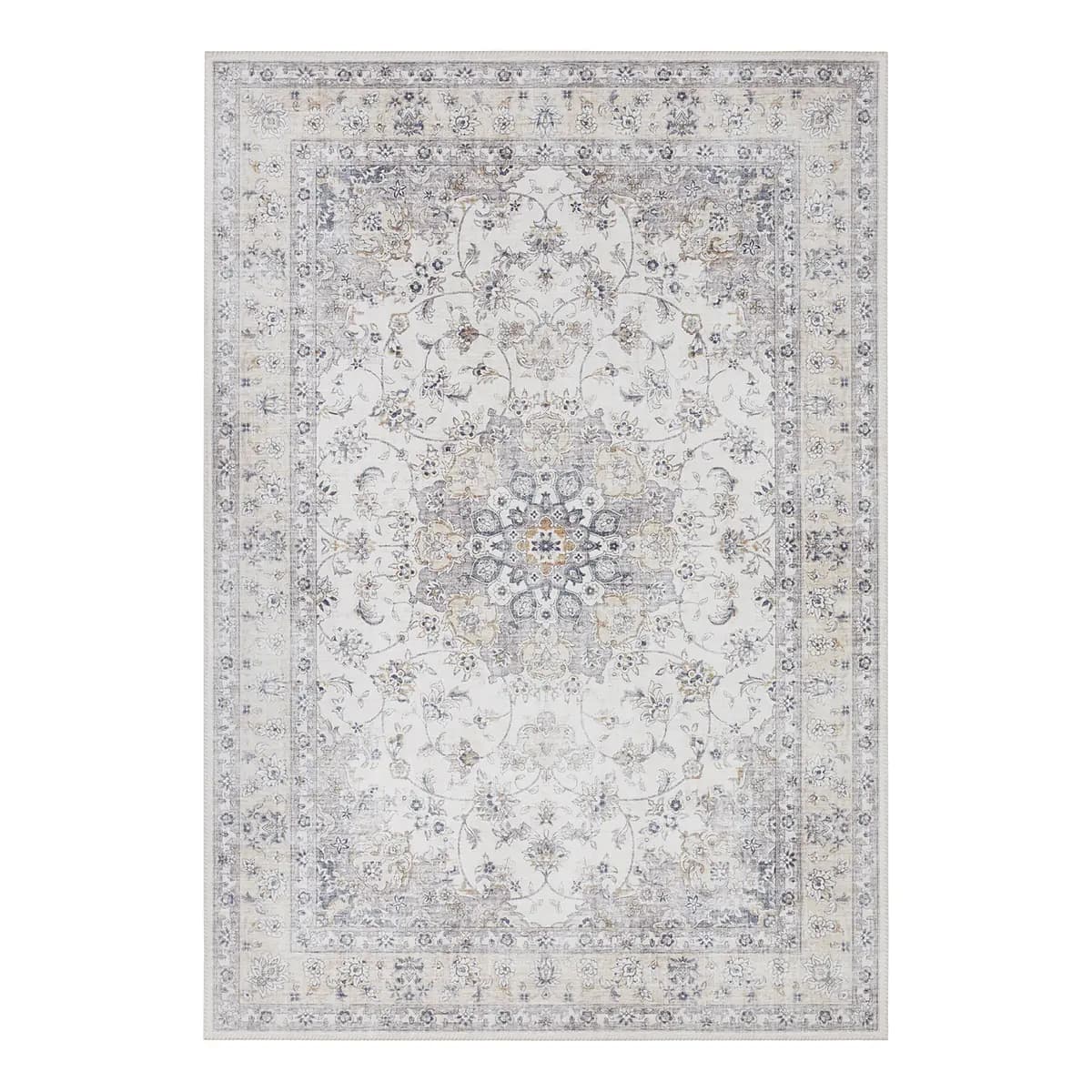 Teppich Nain Grau/Hellgrau 200 x 290cm Webstoff | Grau