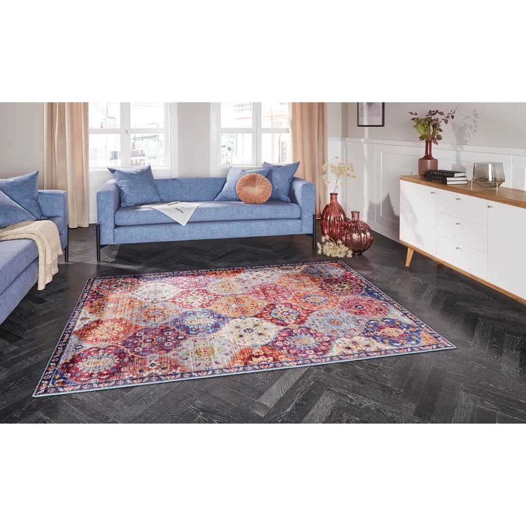 Teppich Kashmir Ghom | Mehrfarbig