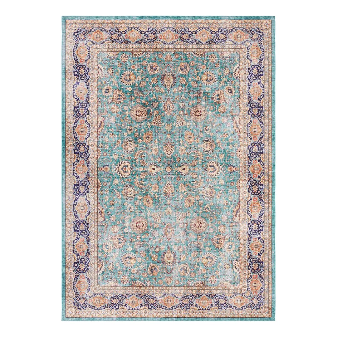 Teppich Keshan Maschad Türkis/Türkis 160 x 230cm | Türkis