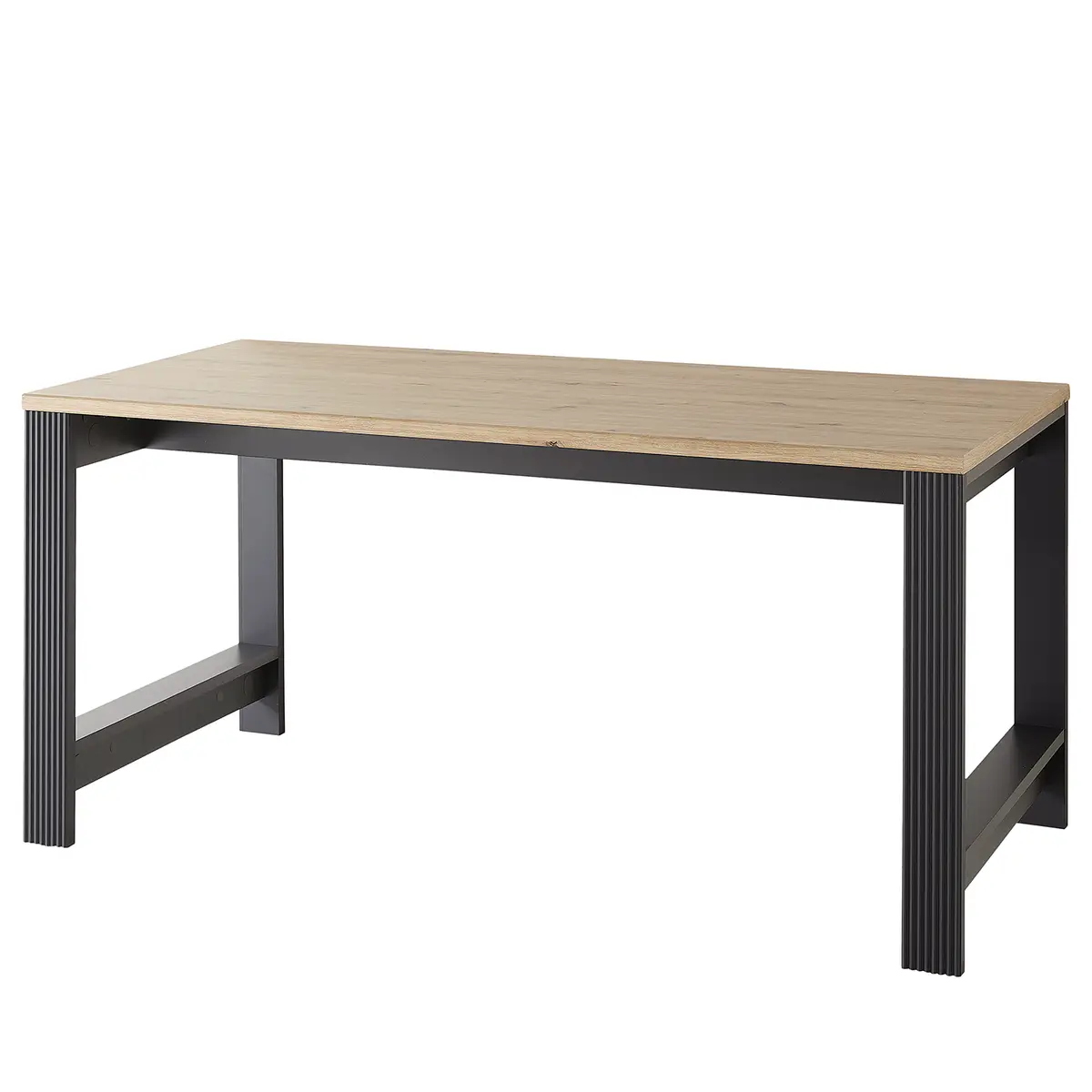 Schreibtisch 160 x 76 x 80cm Grau/Graphit | Grau