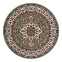 Kurzflorteppich Parun Täbriz II Grün/Grün Ø 160cm | Grün