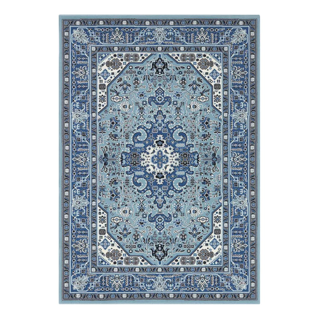 Kurzflorteppich Skazar Isfahan | Blau