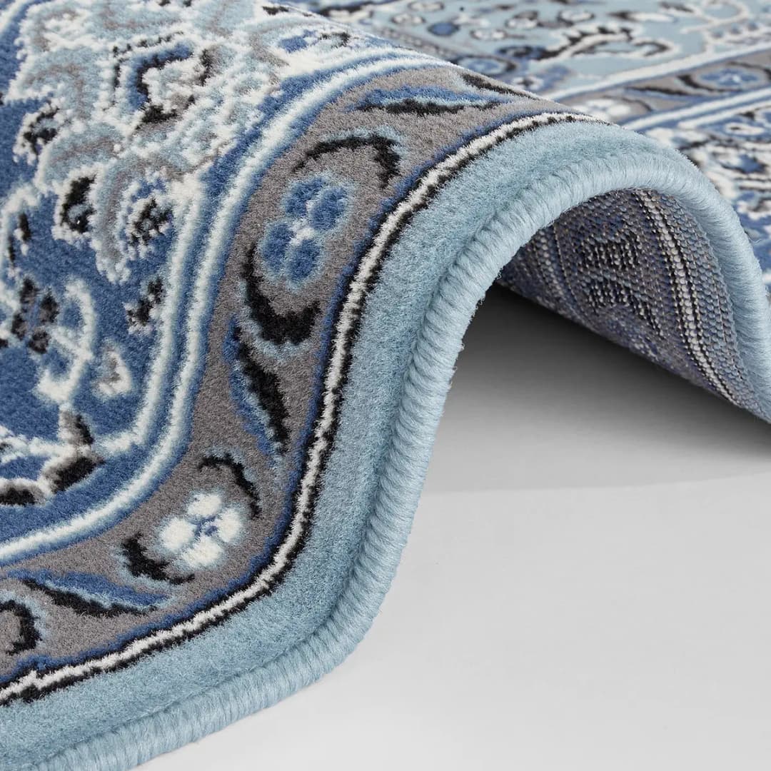 Kurzflorteppich Skazar Isfahan | Blau