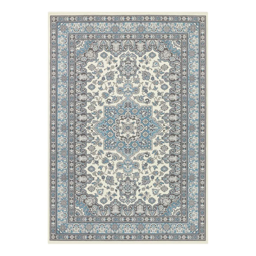 Parun Täbriz Kurzflorteppich | Blau