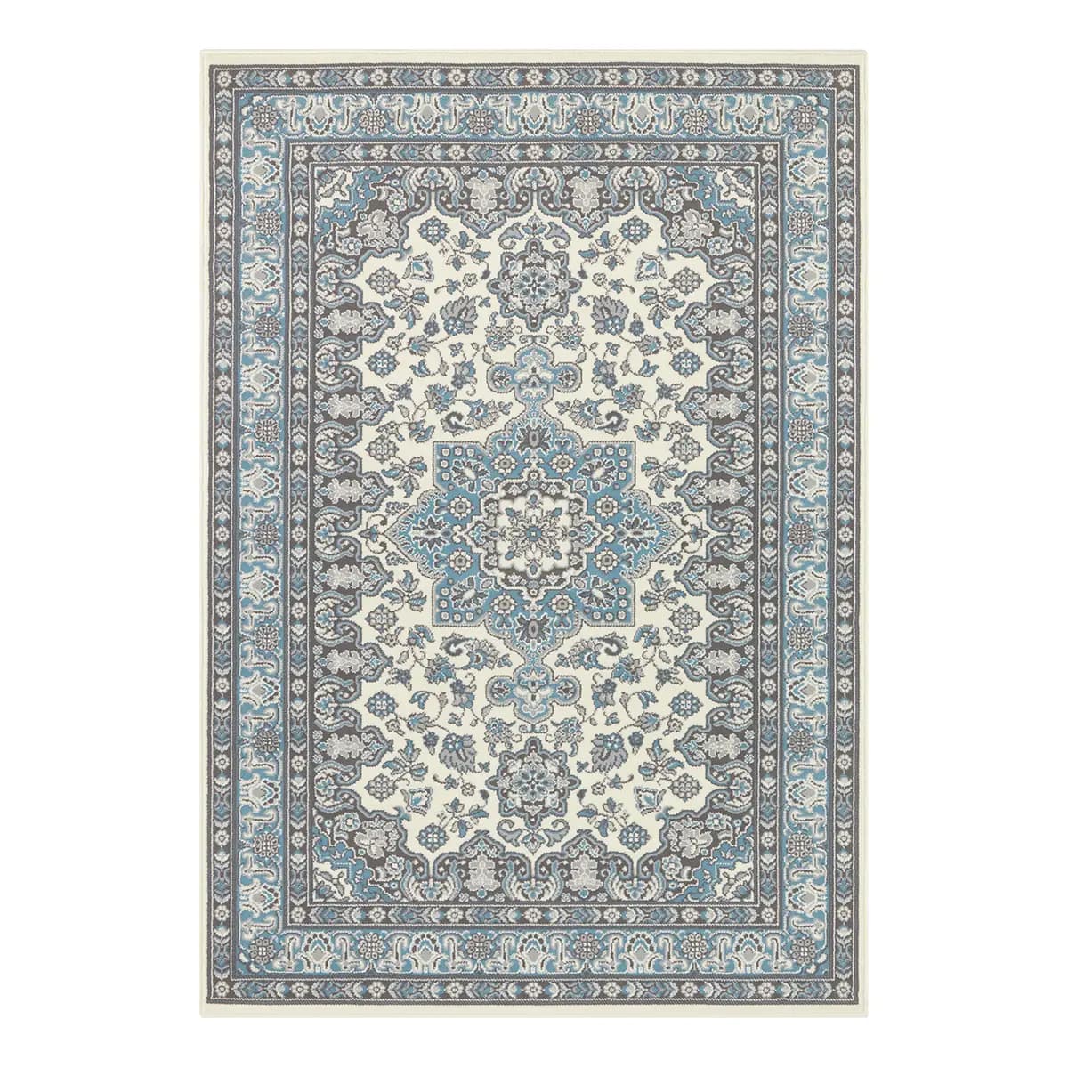 Parun Täbriz Kurzflorteppich | Blau