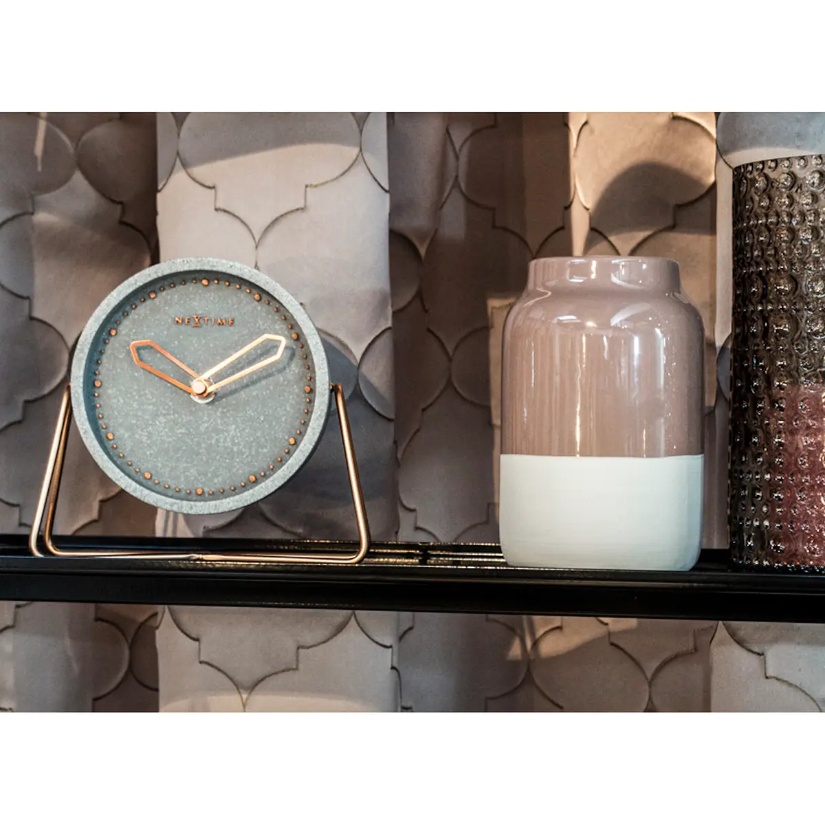 Tischuhr Cross Table | Grau