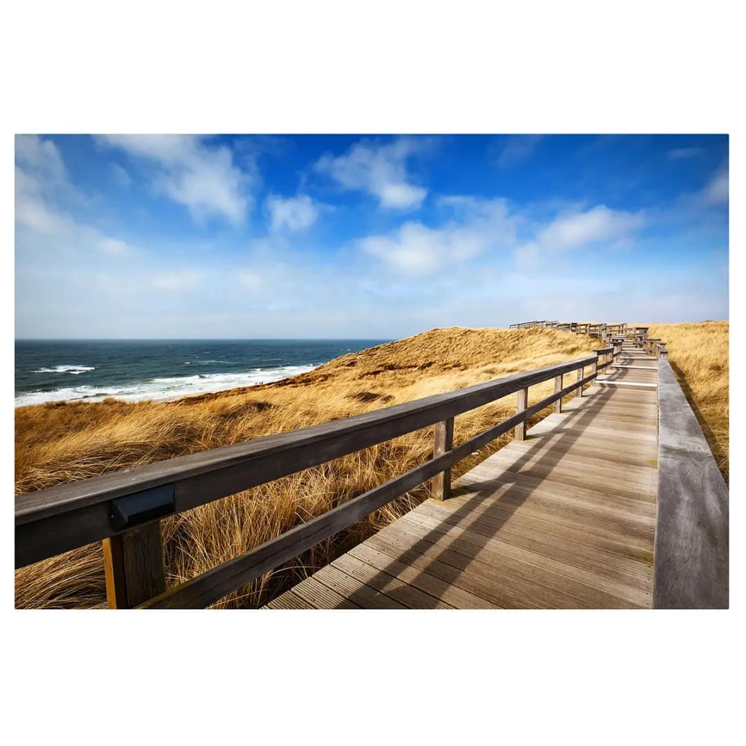 Magnettafel Dünenweg auf Sylt | Blau